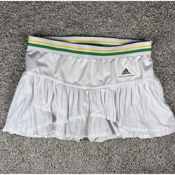 adidas Pants - Adidas Stella McCartney Barricade Tennis Skirt Skort‎ White 36 US Small